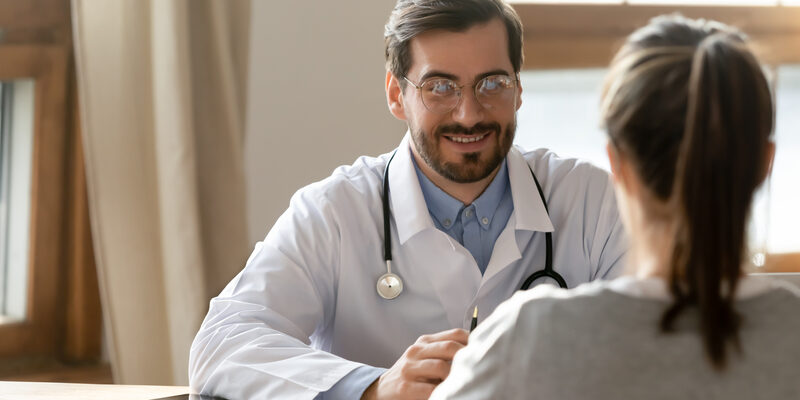 Doctor explaining the Importance of patient registry studies